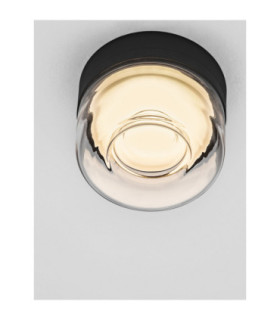 Doris Surface Mounted Downlight Sandy Black Clear LED 7W 420lm 3000K-2