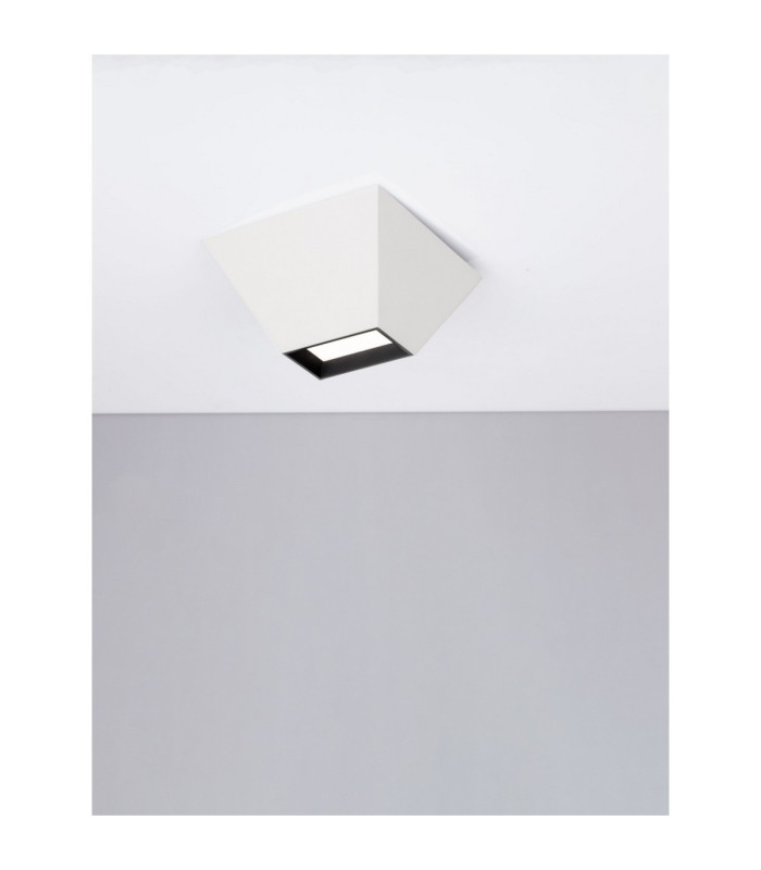 Utopia Surface Mounted Downlight Sandy White LED 9W 444lm 3000K-4