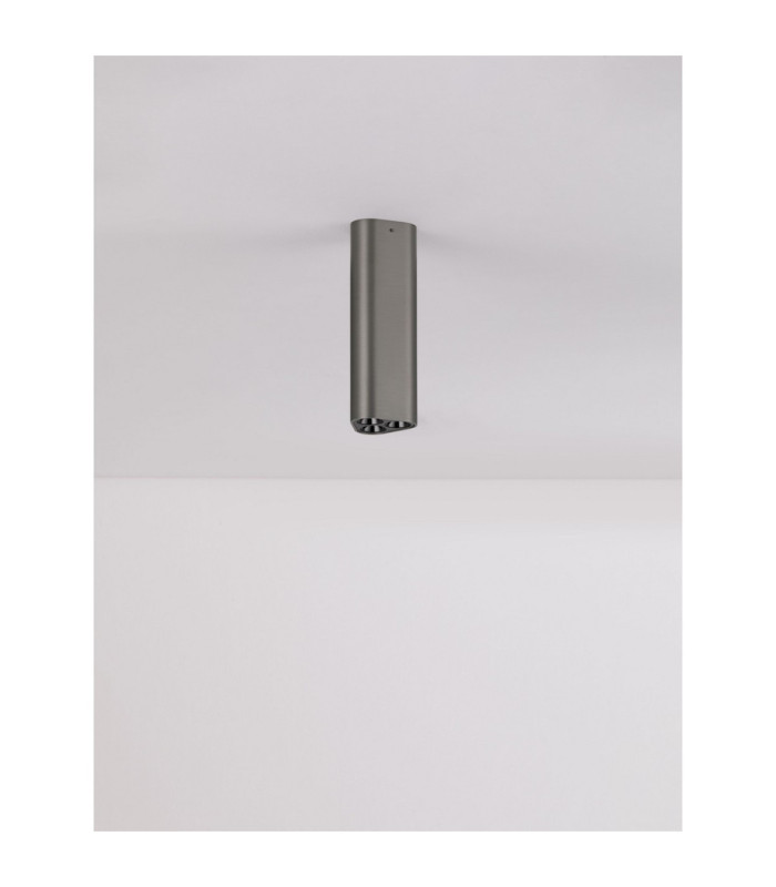 Etho 15cm Surface Mounted Downlight Black Nickel LED 6W 454lm 3000K-3