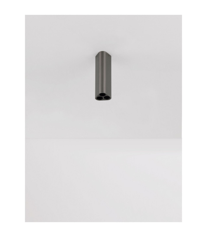 Etho 15cm Surface Mounted Downlight Black Nickel LED 6W 454lm 3000K-4
