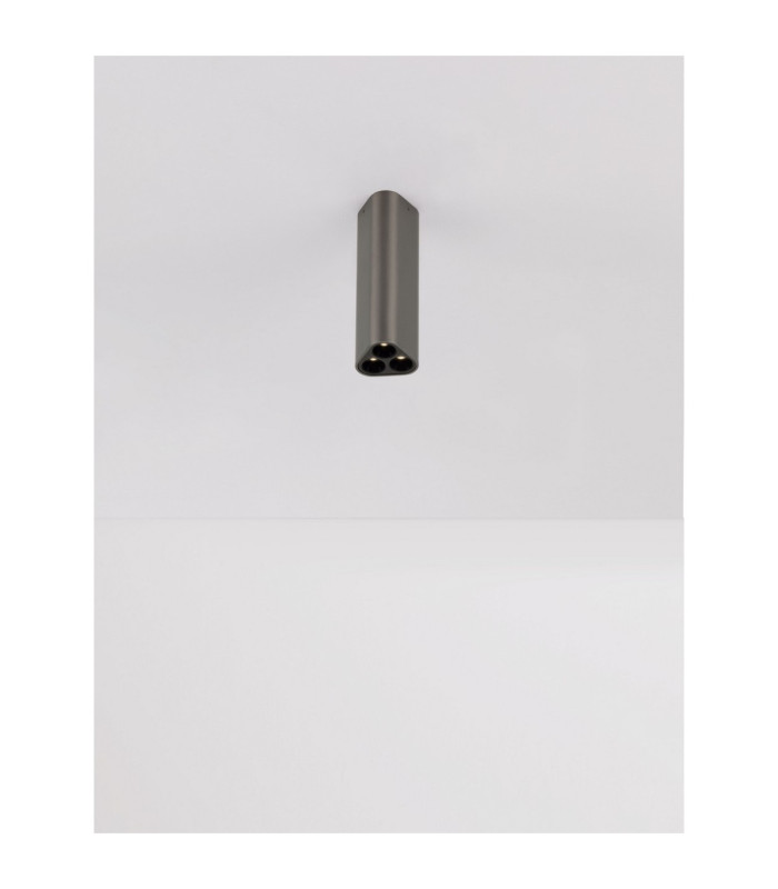 Etho 15cm Surface Mounted Downlight Black Nickel LED 6W 454lm 3000K-5