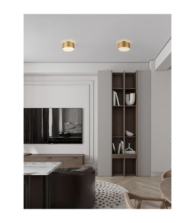 Οζεν Surface Mounted Downlight Matt Gold LED 24W 1393lm 3000K-2