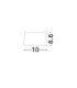 Ziaza Surface Mounted Downlight Matt Gold LED 10W 505lm 3000K-6