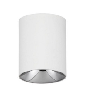 Aneto Surface Mounted Downlight Matt White Dark Chrome LED 10W 600lm 3000K-1