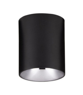 Aneto Surface Mounted Downlight Matt Black Dark Chrome LED 10W 600lm 3000K-1