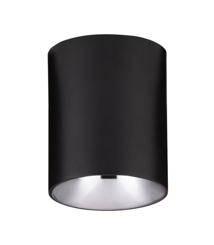 Aneto Surface Mounted Downlight Matt Black Dark Chrome LED 10W 600lm 3000K-1