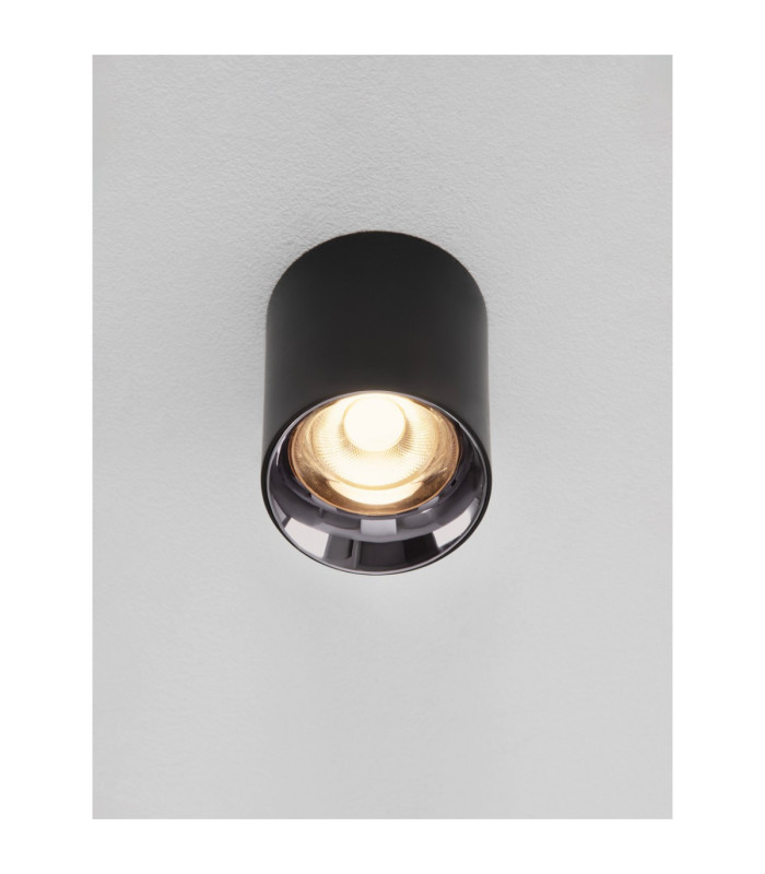 Aneto Surface Mounted Downlight Matt Black Dark Chrome LED 10W 600lm 3000K-3
