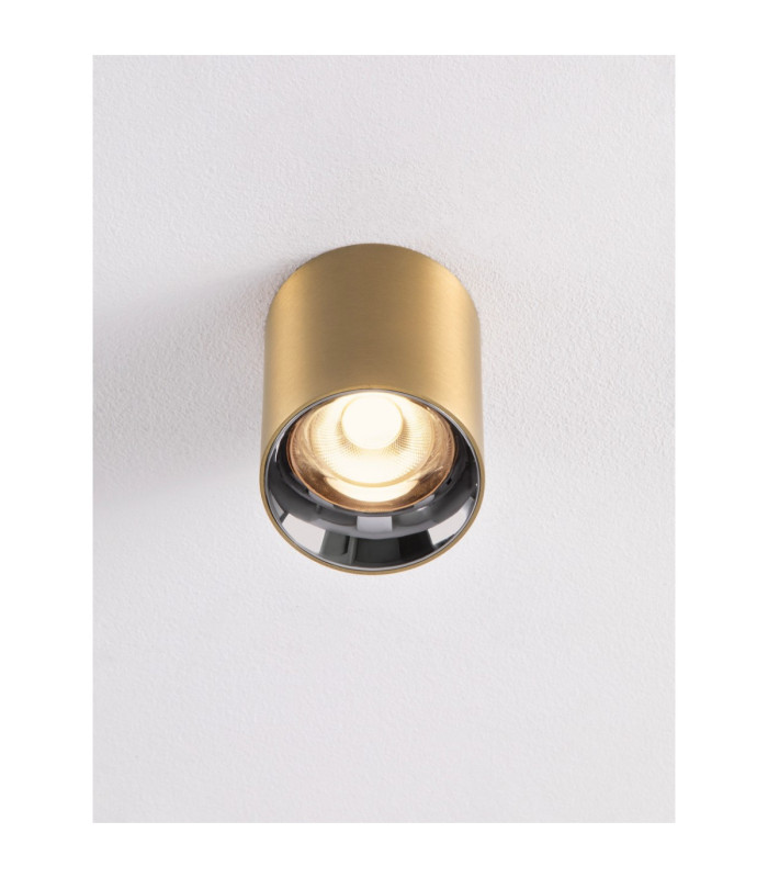 Aneto Surface Mounted Downlight Matt Gold Dark Chrome LED 10W 600lm 3000K-4