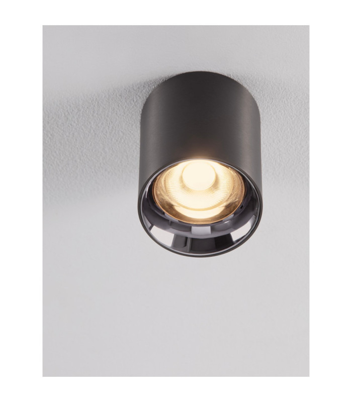 Aneto Surface Mounted Downlight Black Nickel Dark Chrome LED 10W 600lm 3000K-2