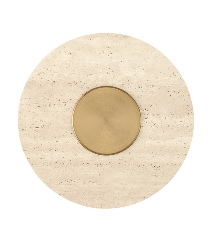 Ember Flush Wall Lamp Brass Gold Natural LED 14W 869lm 3000K-1