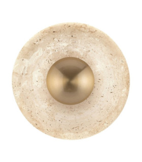 Cerio Flush Wall Lamp Brass Gold Natural LED 4W 93lm 3000K-1