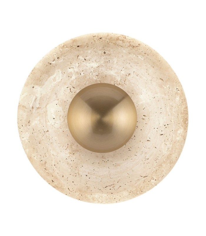 Cerio Flush Wall Lamp Brass Gold Natural LED 4W 93lm 3000K-1