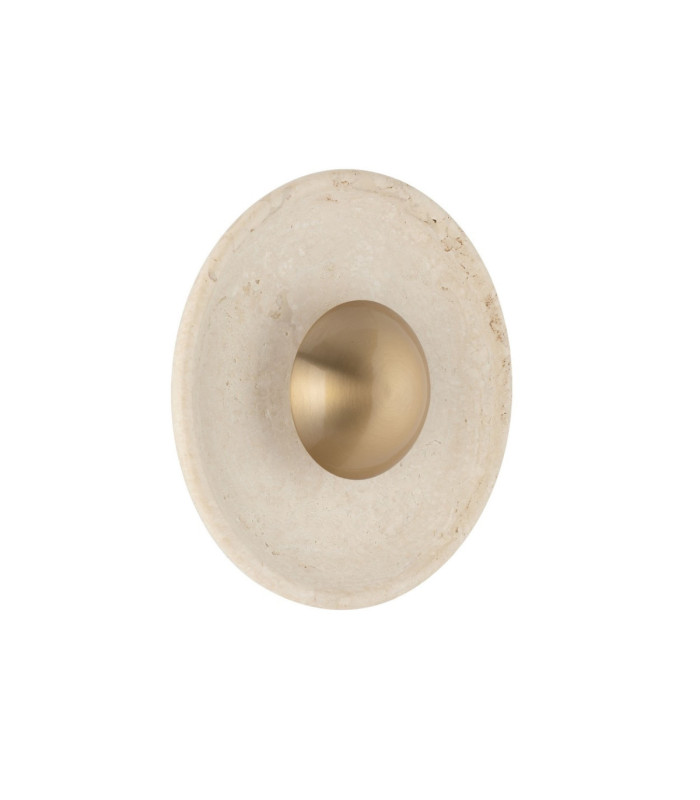 Cerio Flush Wall Lamp Brass Gold Natural LED 4W 93lm 3000K-3