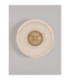 Cerio Flush Wall Lamp Brass Gold Natural LED 4W 93lm 3000K-4