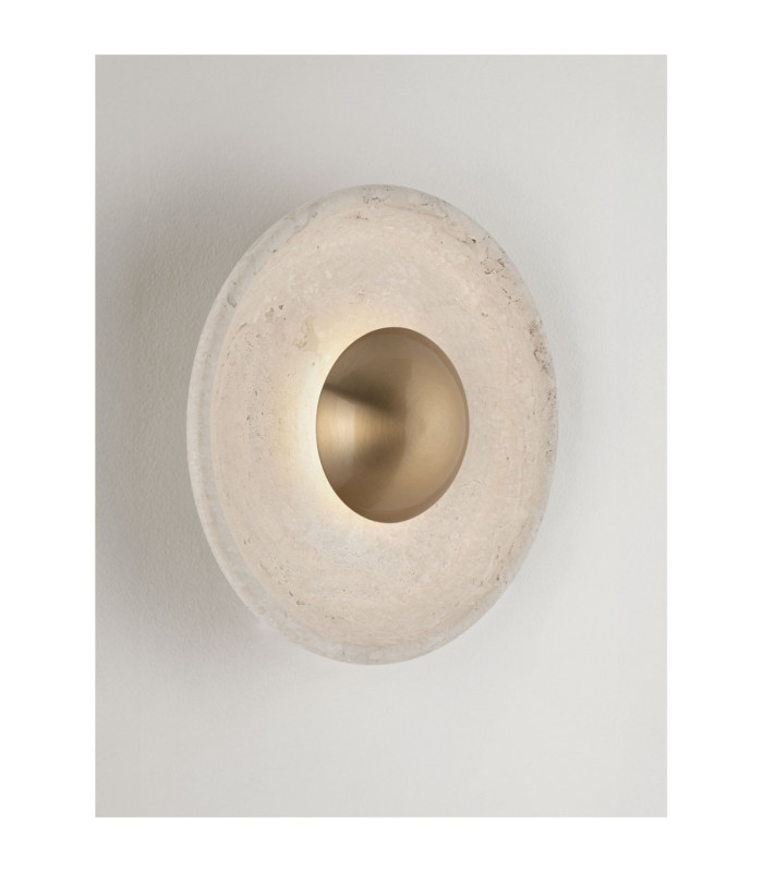 Cerio Flush Wall Lamp Brass Gold Natural LED 4W 93lm 3000K-7