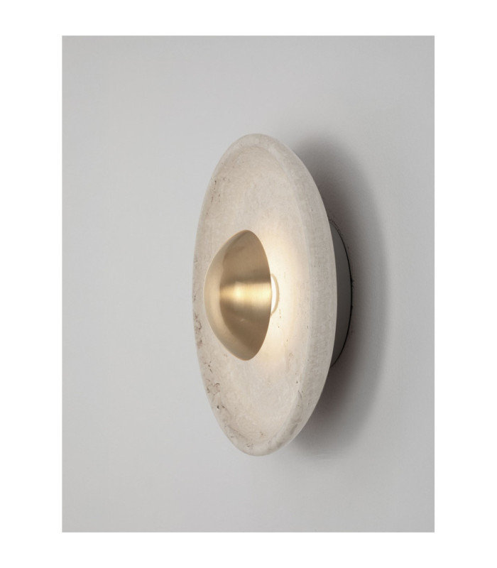 Cerio Flush Wall Lamp Brass Gold Natural LED 4W 93lm 3000K-8