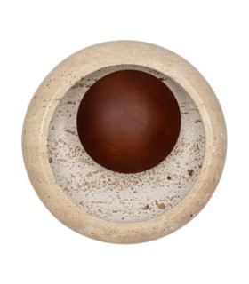 Tavo Flush Wall Lamp Natural Brown LED 4W 40lm 3000K-1