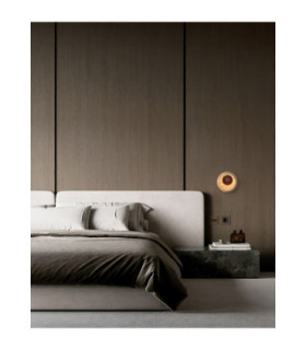 Tavo Flush Wall Lamp Natural Brown LED 4W 40lm 3000K-2