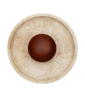 Tavo Flush Wall Lamp Natural Brown LED 4W 79lm 3000K-1