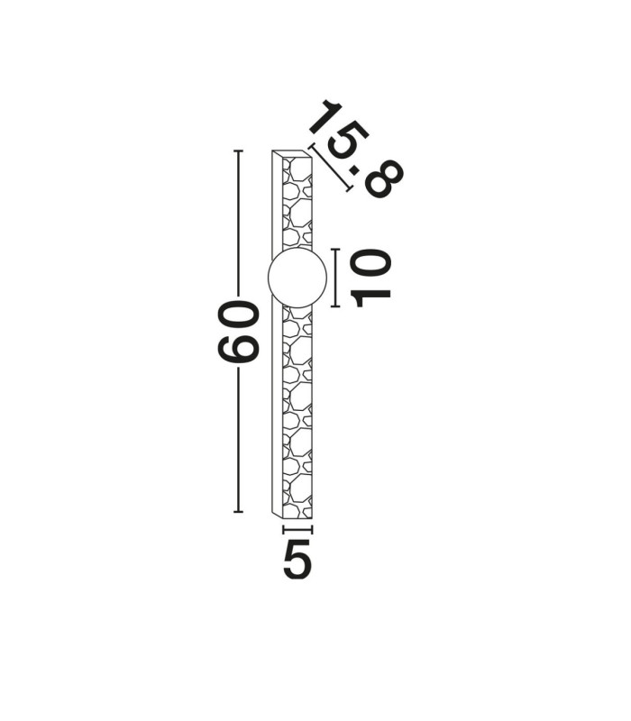 Ovee Wall Lamp Natural Opal LED G9 1x5W-9