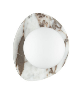Marg Wall Lamp White Calacatta Milky White E14 1x5W-1