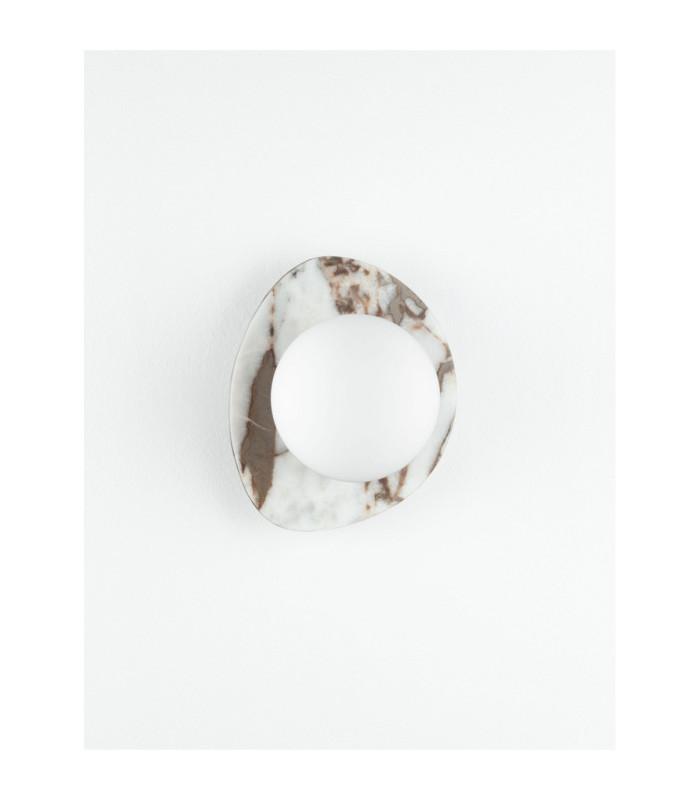 Marg Wall Lamp White Calacatta Milky White E14 1x5W-3