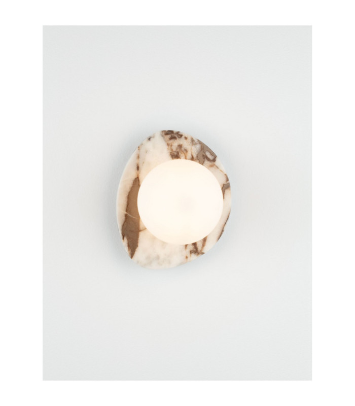 Marg Wall Lamp White Calacatta Milky White E14 1x5W-4