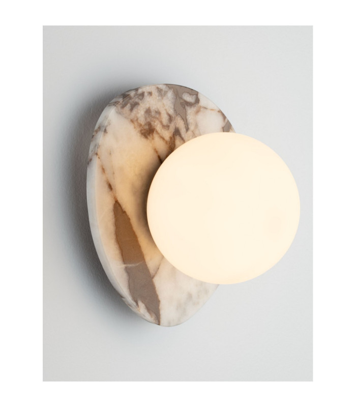 Marg Wall Lamp White Calacatta Milky White E14 1x5W-7