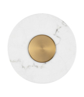Marzio Flush Wall Lamp Brass Gold LED 8W 514lm 3000K-1