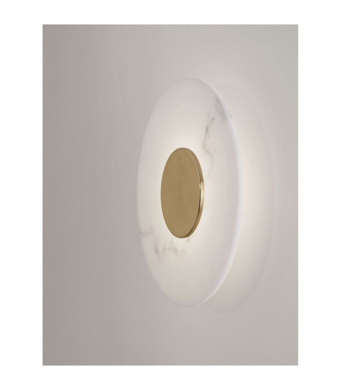 Marzio Flush Wall Lamp Brass Gold LED 8W 514lm 3000K-2