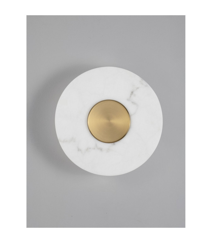 Marzio Flush Wall Lamp Brass Gold LED 8W 514lm 3000K-3
