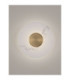 Marzio Flush Wall Lamp Brass Gold LED 8W 514lm 3000K-4
