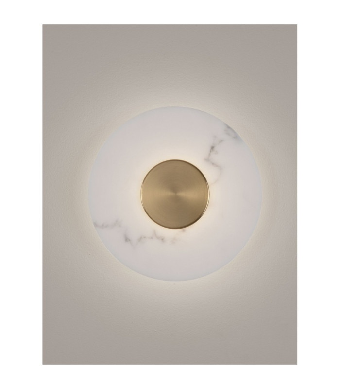 Marzio Flush Wall Lamp Brass Gold LED 8W 514lm 3000K-4