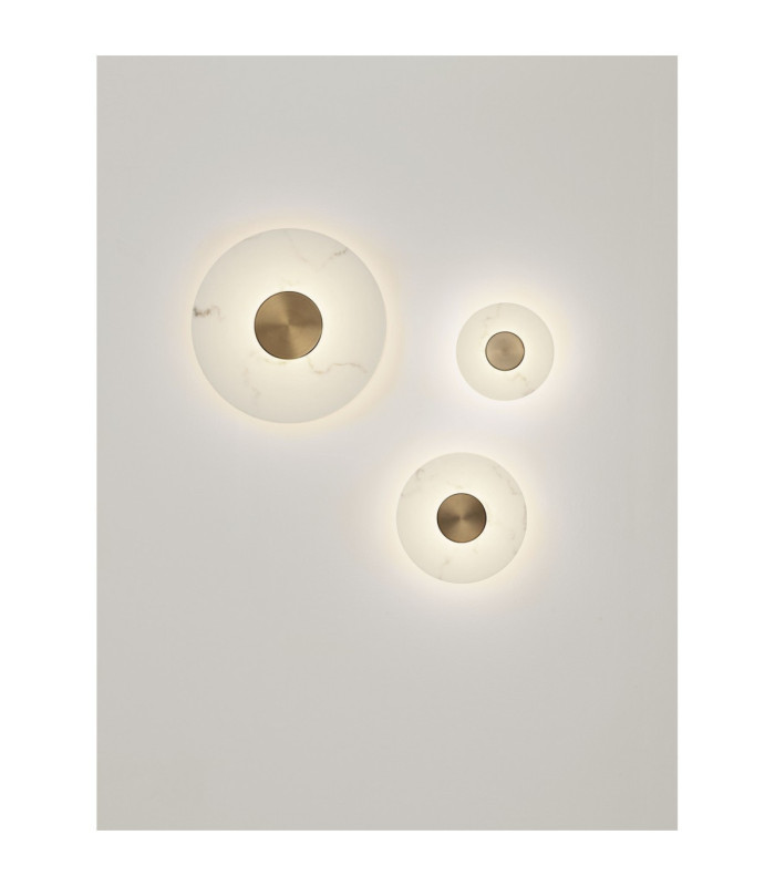 Marzio Flush Wall Lamp Brass Gold LED 8W 514lm 3000K-7