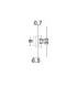 Marzio Flush Wall Lamp Brass Gold LED 8W 514lm 3000K-8