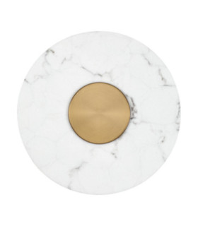 Marzio Flush Wall Lamp Brass Gold LED 10W 718lm 3000K-1