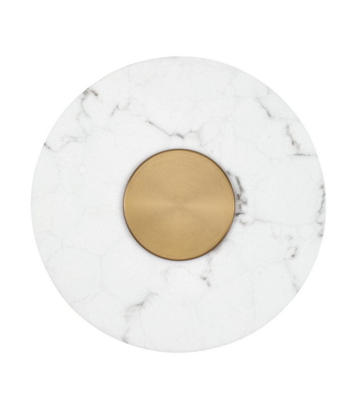 Marzio Flush Wall Lamp Brass Gold LED 10W 718lm 3000K-1