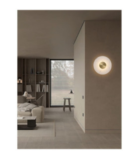 Marzio Flush Wall Lamp Brass Gold LED 10W 718lm 3000K-2