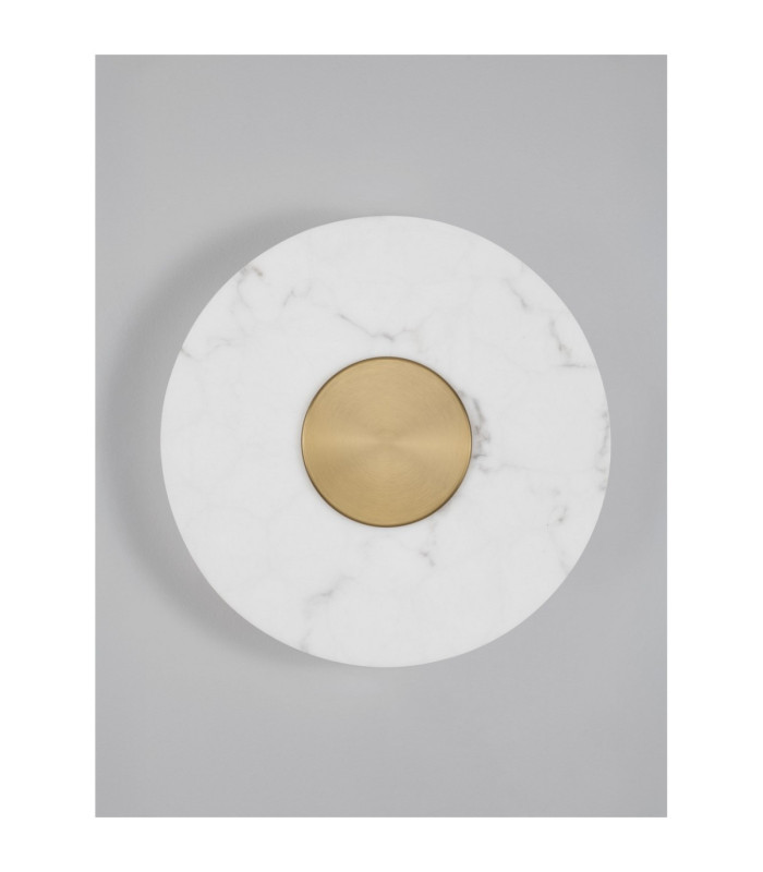 Marzio Flush Wall Lamp Brass Gold LED 10W 718lm 3000K-3