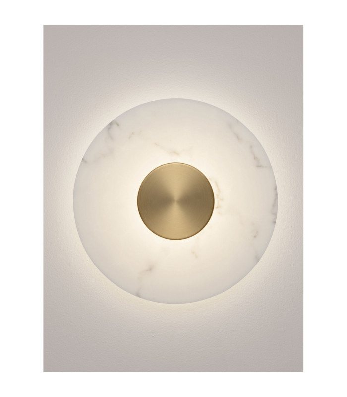 Marzio Flush Wall Lamp Brass Gold LED 10W 718lm 3000K-4