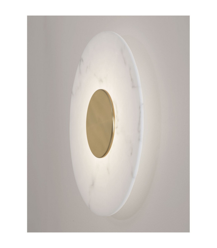Marzio Flush Wall Lamp Brass Gold LED 10W 718lm 3000K-5