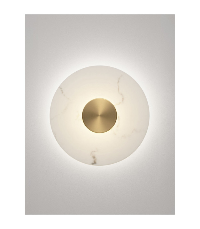 Marzio Flush Wall Lamp Brass Gold LED 14W 1054lm 3000K-4