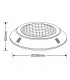 15W, 12V White Trim LED External Light, 120 deg. Beam Angle, RGB, IP68, DRIVER NOT INC., Suitable Controller Required R/G/B/V+ -