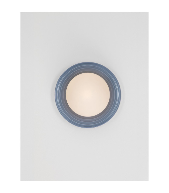 Orbique 22cm Globe Wall Lights Grey Blue Opal LED G9 1x5W IP44-4