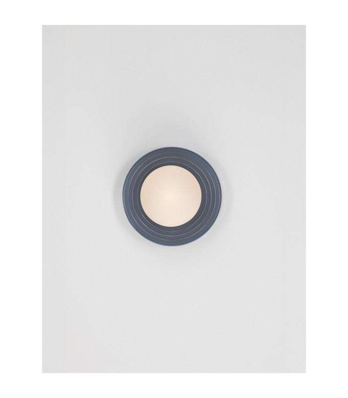 Orbique 16cm Globe Wall Lights Grey Blue Opal LED G9 1x5W IP44-4