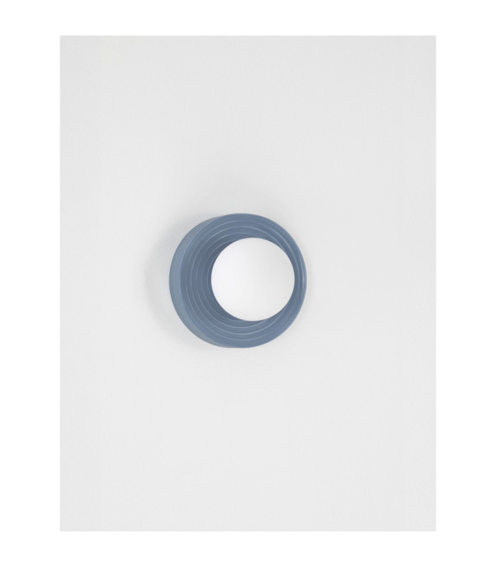 Orbique 16cm Globe Wall Lights Grey Blue Opal LED G9 1x5W IP44-6