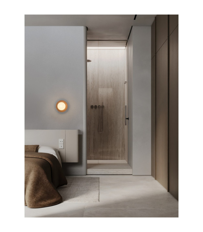 Orbique 22cm Globe Wall Lights Mocha Opal LED G9 1x5W IP44-2