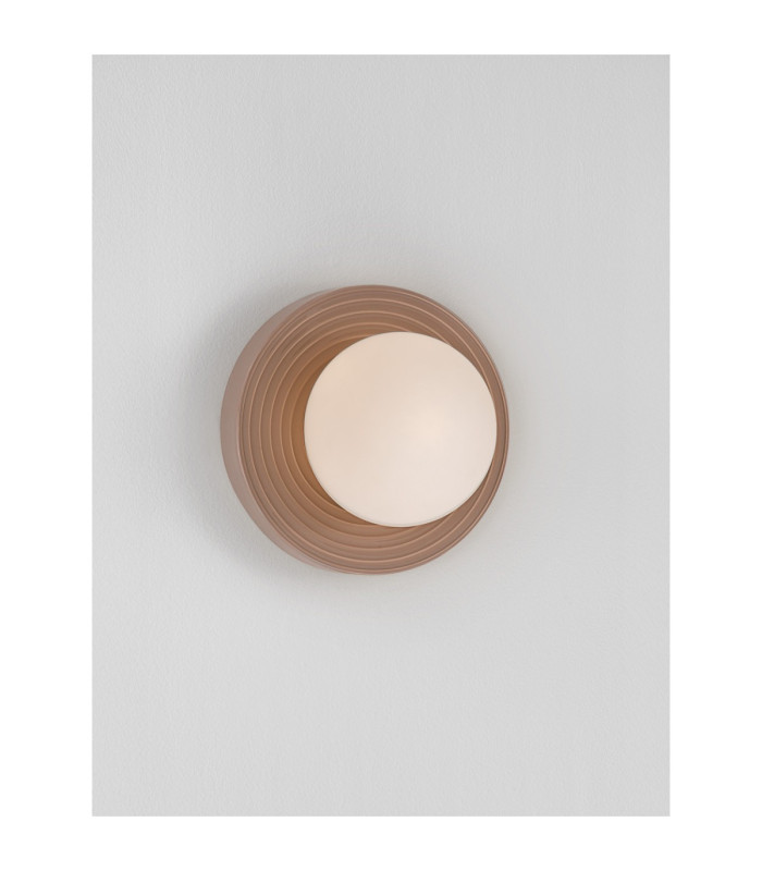 Orbique 22cm Globe Wall Lights Mocha Opal LED G9 1x5W IP44-7