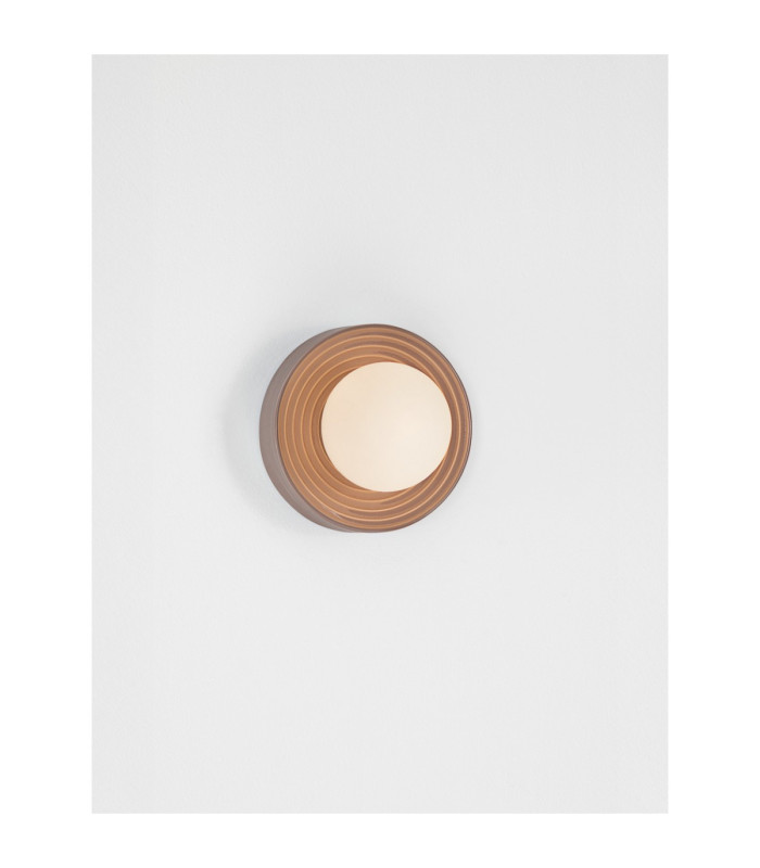 Orbique 16cm Globe Wall Lights Mocha Opal LED G9 1x5W IP44-7