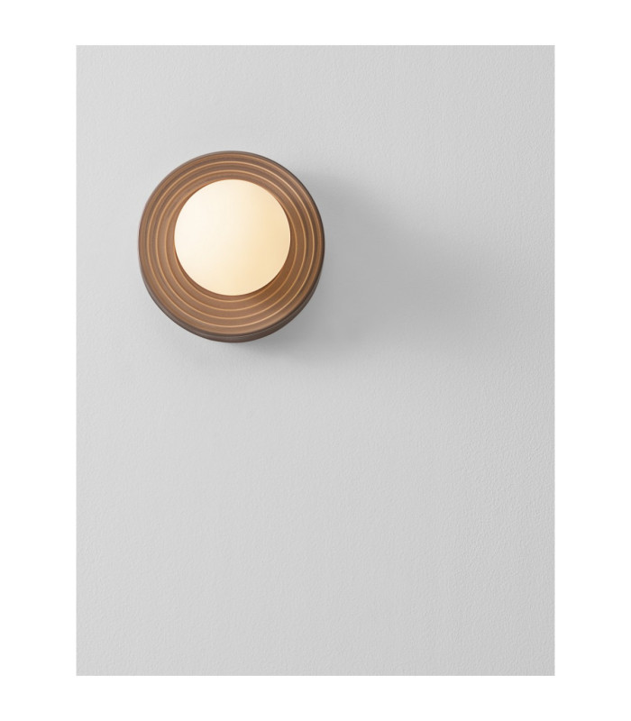 Orbique 16cm Globe Wall Lights Mocha Opal LED G9 1x5W IP44-8